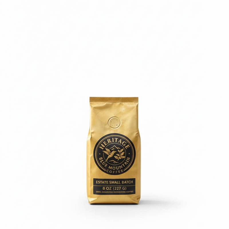 Heritage Estate Small Batch 8oz Jamaican Blue Mountain Coffee bag