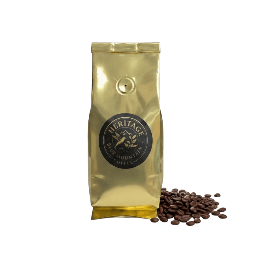 Heritage Blue Mountain Coffee Bag Out of Wrapper (1)