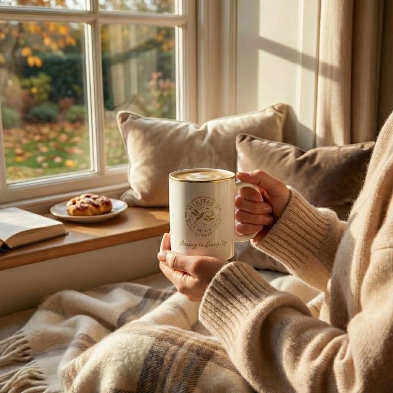 Heritage Blue Mountain Coffee Mug White 2